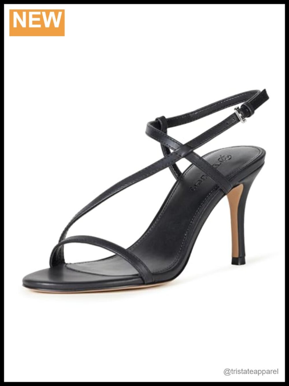 Strappy Heeled Sandal Stiletto Cross Strap Wedding Formal